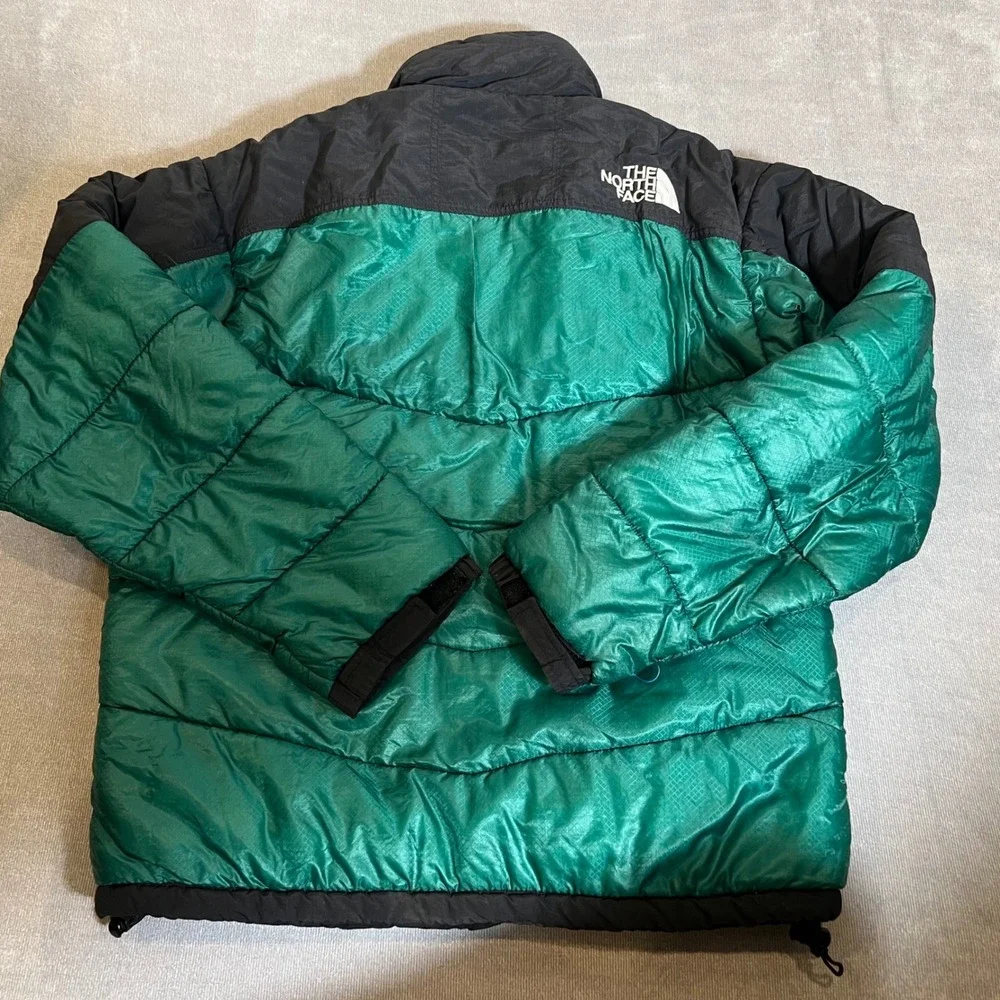 The North Face Puffer Jacket Mens Emerald Green Black‎ Ripstop Insulated Coat